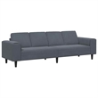 Bowery Hill Contemporary Sofa Set in Dark Gray Finish Velvet