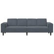 Bowery Hill Contemporary Sofa Set in Dark Gray Finish Velvet