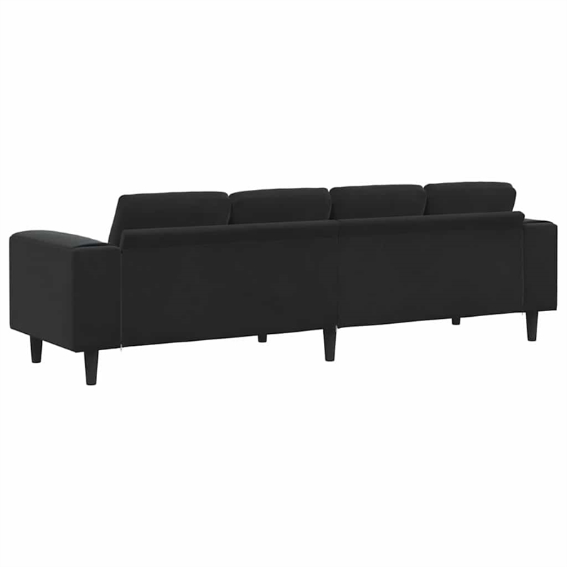 Bowery Hill Modern / Contemporary Sofa Set in Black Finish Velvet