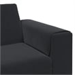 Bowery Hill Modern / Contemporary Sofa Set in Black Finish Velvet