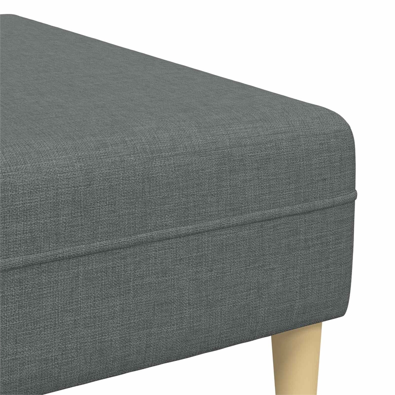 Bowery Hill Contemporary Sofa Set in Dark Gray Finish Fabric