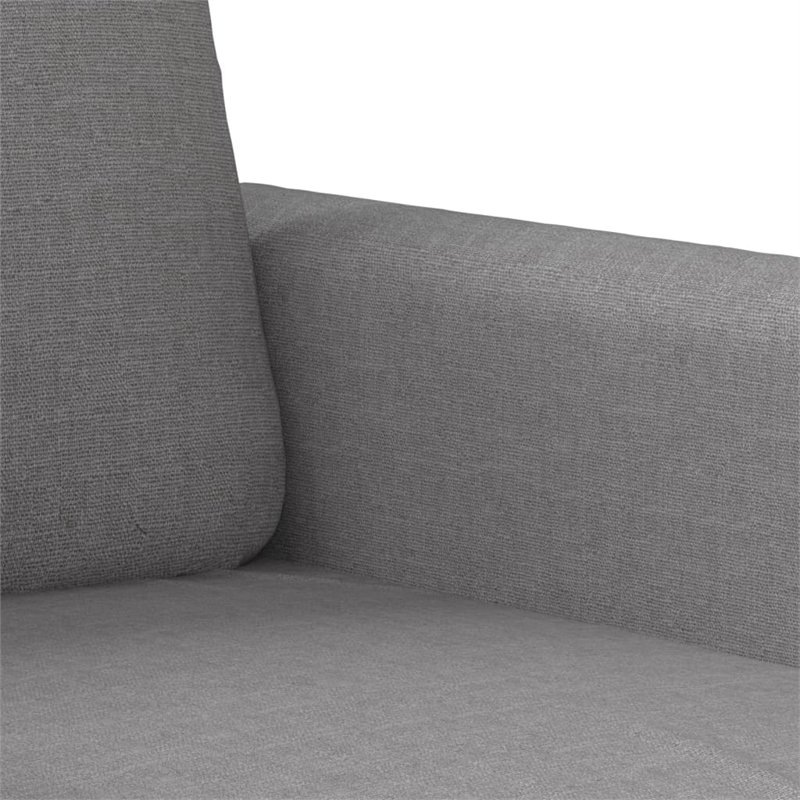 Bowery Hill Contemporary Single Sofa Chair in Light Grey Fabric