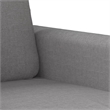 Bowery Hill Contemporary Single Sofa Chair in Light Grey Fabric