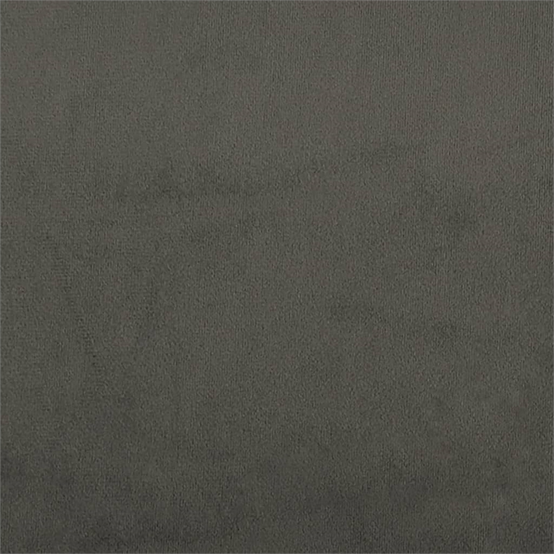 Bowery Hill Contemporary Metal 2-Seater Sofa in Dark Grey Polyester