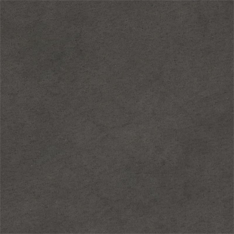 Bowery Hill Contemporary Single Sofa Chair in Dark Gray Microfiber