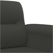 Bowery Hill Contemporary Single Sofa Chair in Dark Gray Microfiber