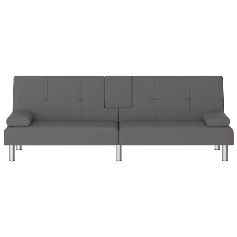 Bowery Hill Contemporary Sleeper Sofa Bed in Gray Finish Fabric