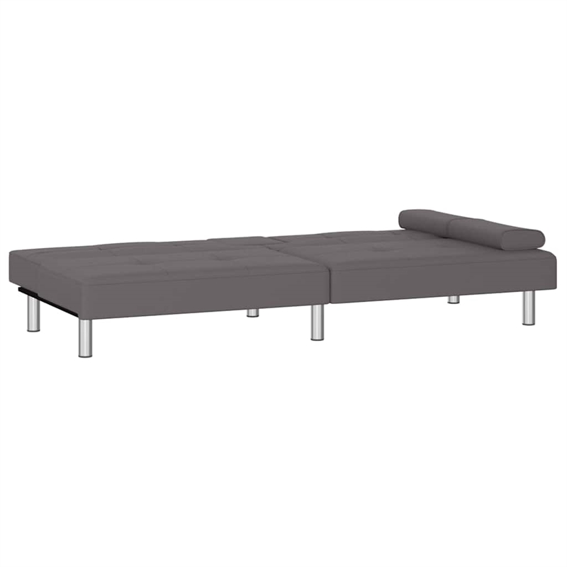 Bowery Hill Contemporary Sleeper Sofa Bed in Gray Finish Fabric