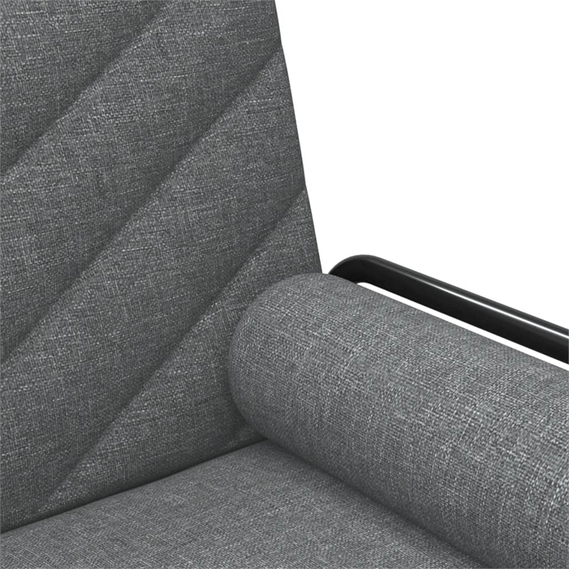 Bowery Hill Contemporary Standard Sofa Bed in Dark Grey Polyester
