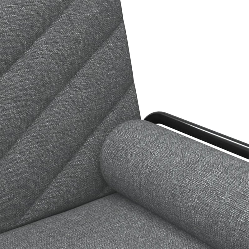 Bowery Hill Contemporary Standard Sofa Bed in Dark Grey Polyester