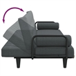 Bowery Hill Contemporary Polyester Large Sofa Bed in Dark Gray