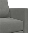 Bowery Hill Contemporary Compact Floor Sofa Bed in In Dark Grey Velvet