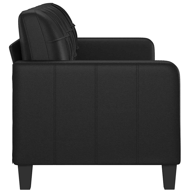 Bowery Hill Modern / Contemporary 3-Seater Sofa Black Fabric