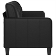 Bowery Hill Modern / Contemporary 3-Seater Sofa Black Fabric