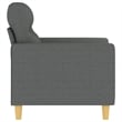 Bowery Hill Contemporary Single Sofa Chair in Dark Gray Fabric