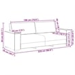 Bowery Hill Contemporary 3-Seater Sofa in Dark Grey Finish Velvet