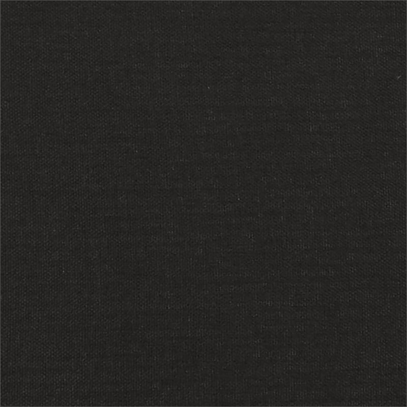 Bowery Hill Contemporary 3-Seater Sofa in Black Finish Polyester
