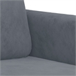 Bowery Hill Contemporary 2-Seater Sofa in Dark Grey Polyester