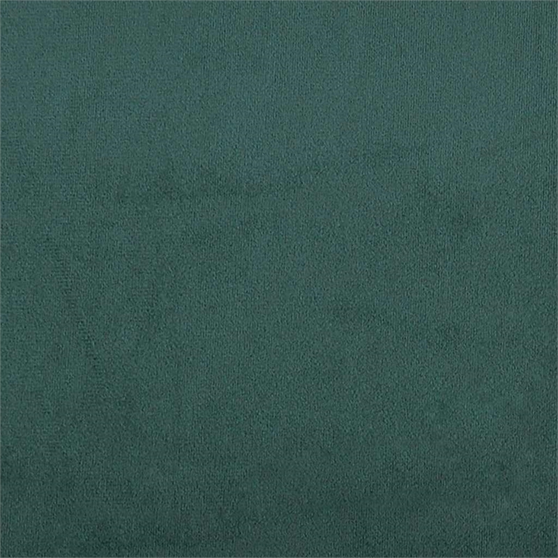 Bowery Hill Contemporary Sofa in Dark Green Polyester Velvet