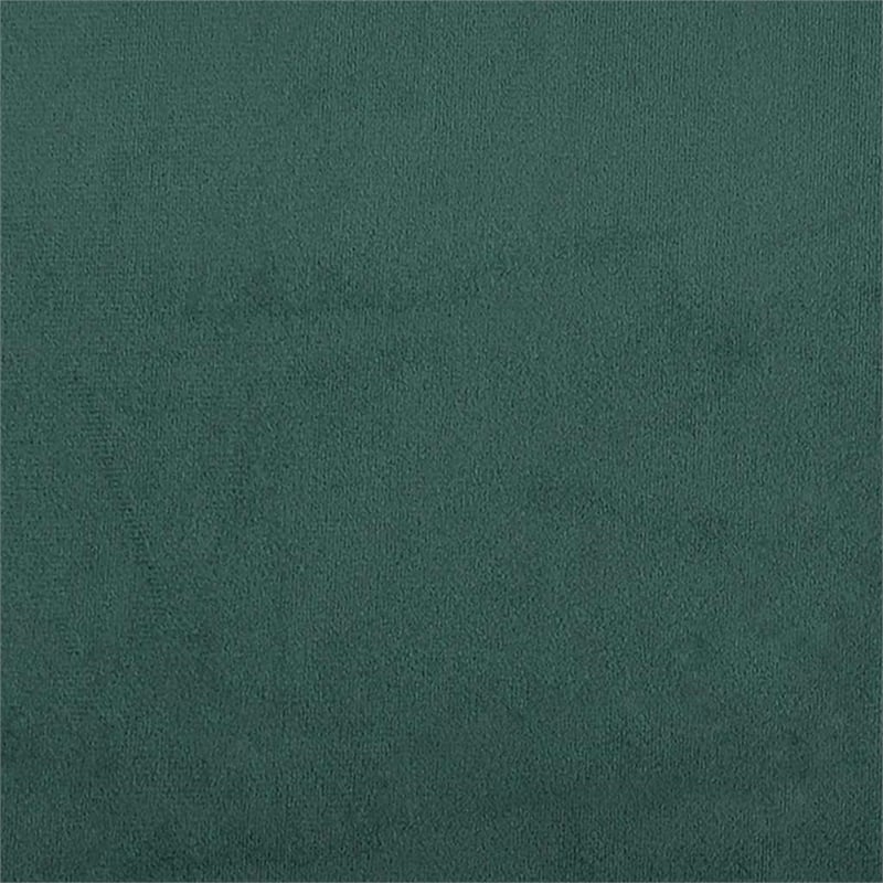 Bowery Hill Contemporary Sofa in Dark Green Polyester Velvet