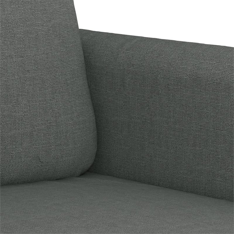 Bowery Hill Contemporary Single Sofa Chair in Dark Grey Polyester