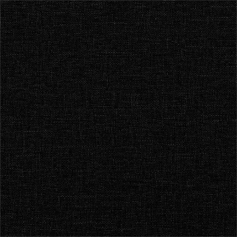 Bowery Hill Contemporary Metal 2-Seater Sofa in Black Fabric