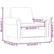 Bowery Hill Contemporary Single Sofa Chair in Black Finish Velvet