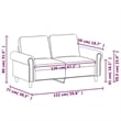Bowery Hill Metal 2-Seater Sofa in Dark Green Polyester Velvet
