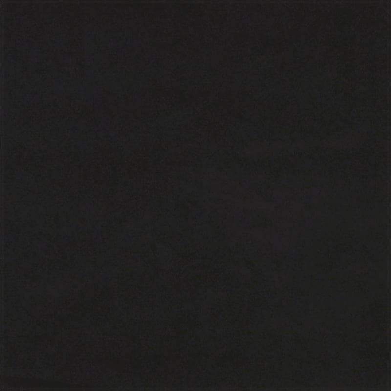 Bowery Hill Contemporary 2-Seater Sofa in Black Finish Polyester