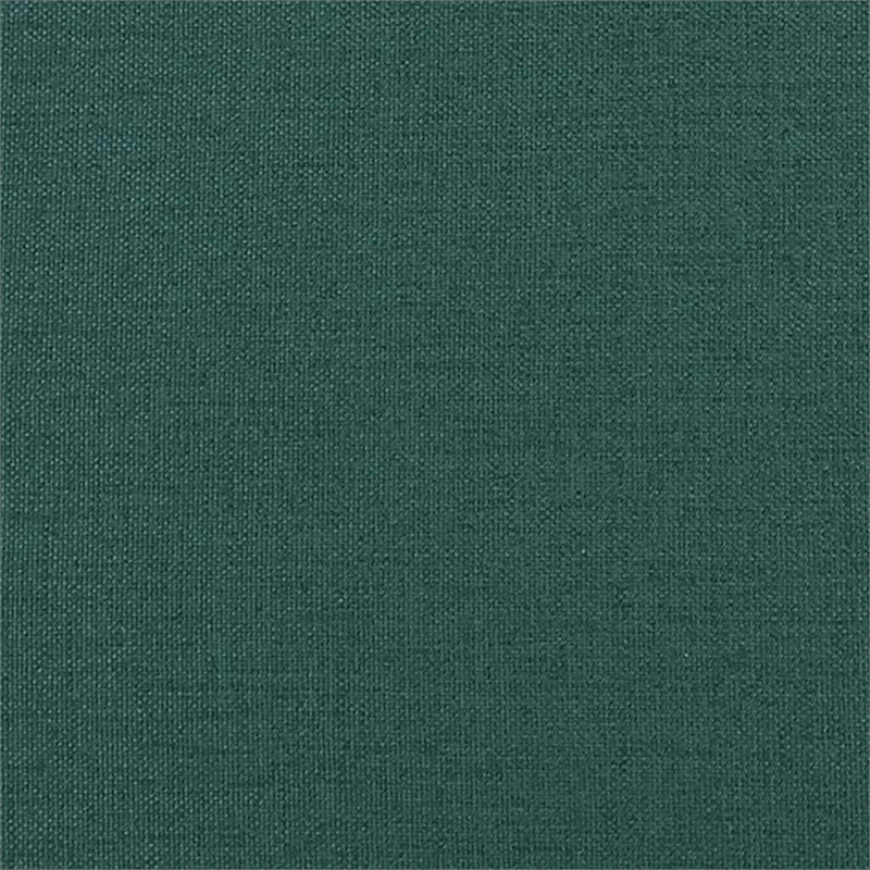 Bowery Hill Contemporary Polyester Chesterfield Sofa in Dark Green