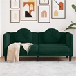 Bowery Hill Modern / Contemporary Sofa in Dark Green Polyester