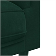 Bowery Hill Modern / Contemporary Sofa in Dark Green Polyester