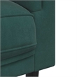 Bowery Hill Modern / Contemporary Sofa in Dark Green Polyester