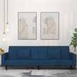 Bowery Hill Modern / Contemporary Sofa Bed in Blue Finish Velvet