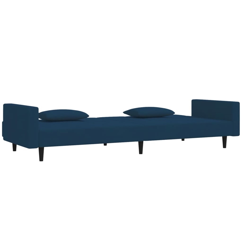 Bowery Hill Modern / Contemporary Sofa Bed in Blue Finish Velvet
