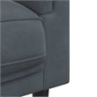 Bowery Hill Contemporary Sofa in Dark Grey Finish Polyester Velvet