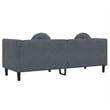 Bowery Hill Contemporary Sofa in Dark Grey Finish Polyester Velvet