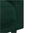 Bowery Hill Contemporary Sofa in Dark Green Polyester Velvet