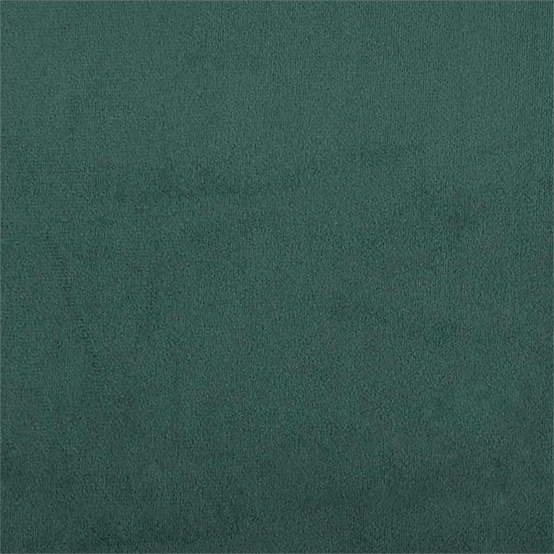 Bowery Hill Contemporary Sofa in Dark Green Polyester Velvet