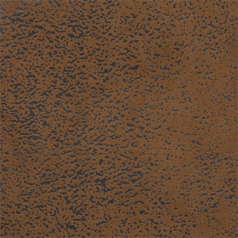 Bowery Hill Modern / Contemporary Sofa in Brown Faux Suede Leather