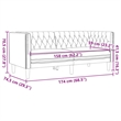 Bowery Hill Modern / Contemporary Chesterfield Sofa in Brown Fabric