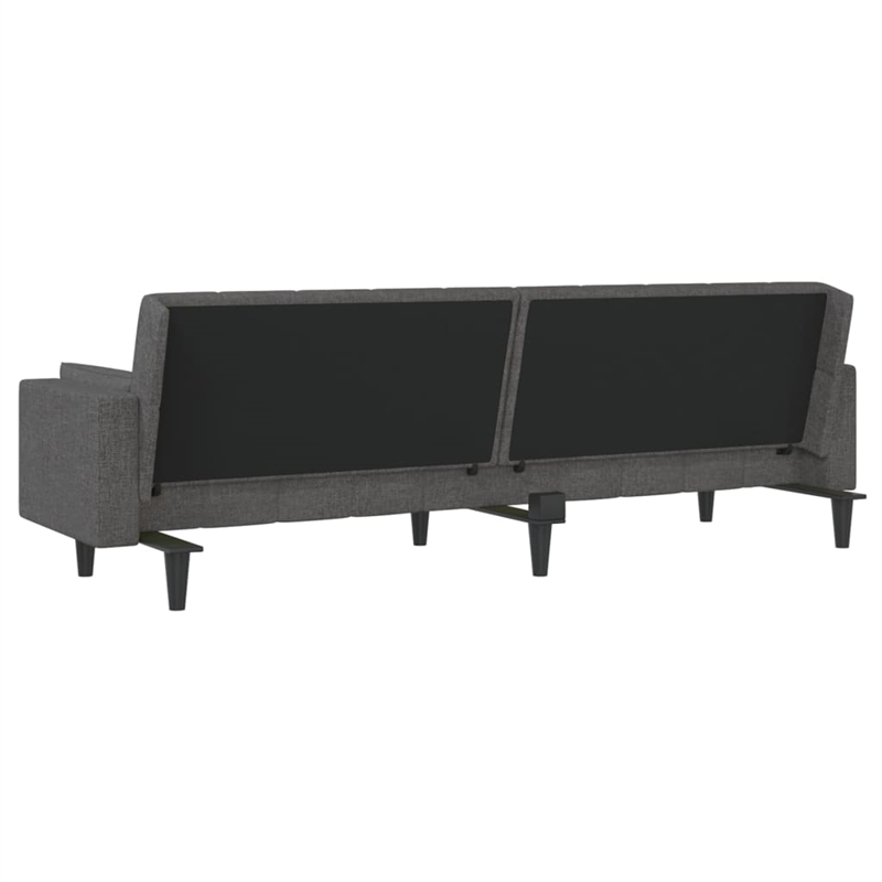 Bowery Hill Contemporary Sofa Bed in Dark Gray Finish Fabric