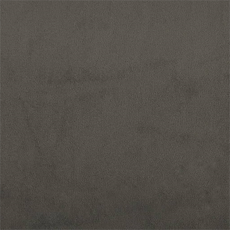 Bowery Hill Contemporary Sofa Bed in Dark Grey Polyester Velvet