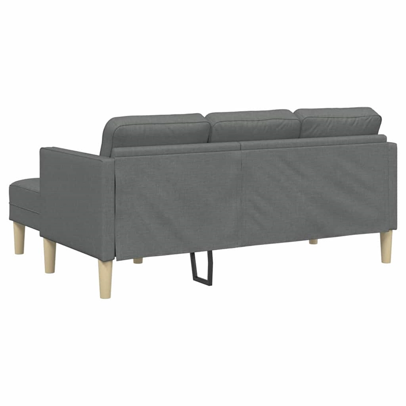 Bowery Hill Contemporary Sofa Set in Dark Gray Finish Fabric