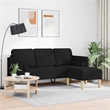 Bowery Hill Modern / Contemporary Sofa Set in Black Finish Fabric
