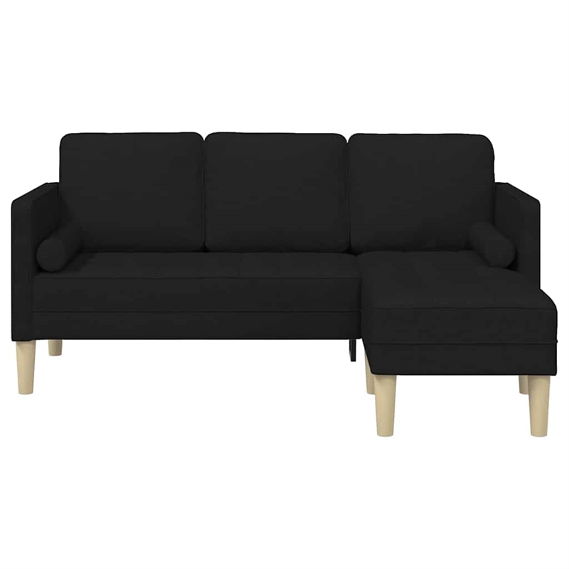 Bowery Hill Modern / Contemporary Sofa Set in Black Finish Fabric