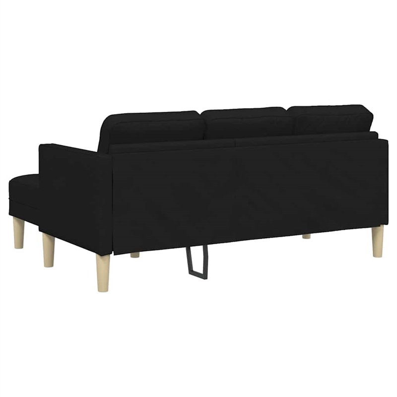 Bowery Hill Modern / Contemporary Sofa Set in Black Finish Fabric