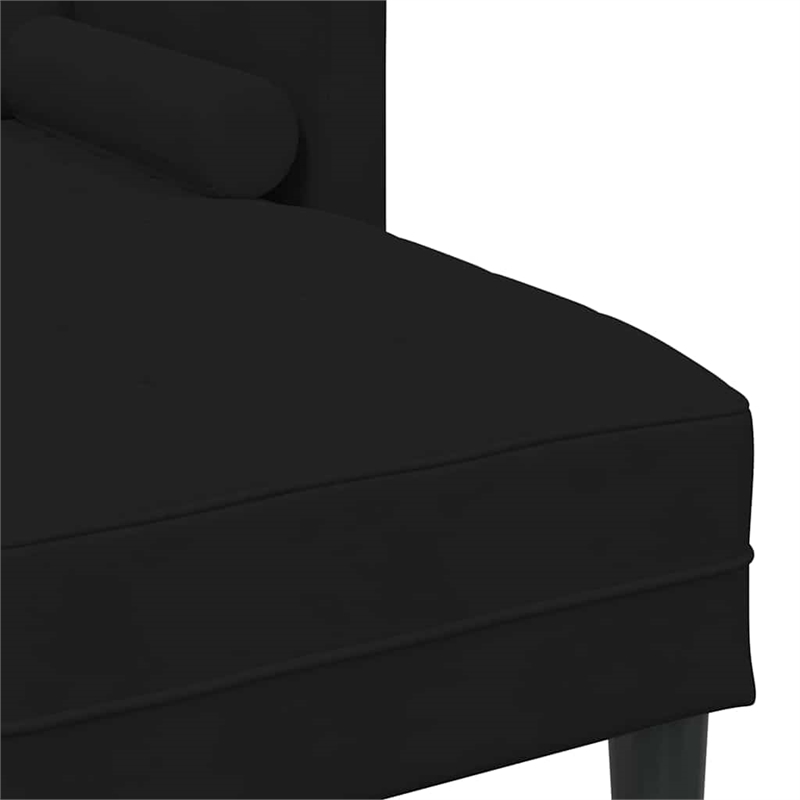 Bowery Hill Modern / Contemporary Velvet Sofa Set in Black Finish