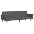 Bowery Hill Contemporary Sleeper Sofa Bed in Dark Gray Polyester