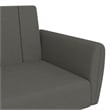 Bowery Hill Contemporary Sleeper Sofa Bed in Dark Gray Polyester